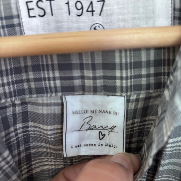 Frank & Eileen Barry Grey‎ Plaid Button Down 100% Cotton Shirt Size S - Picture 4 of 10